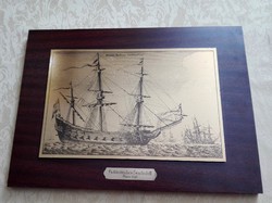 Holland vitorlás hajó 1647 rézmetszet