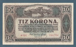 10  Korona 1920  Pont nélkül a sorszámban RITKA