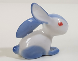 Extrém ritka aquincumi aqua bűbájos nyuszi porcelán figura!