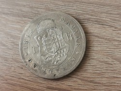 1892 ezüst 1 forint,ritkább fiume 12,3 gramm 0,900