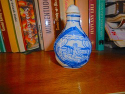 Kínai erotikus motívummal illatszeres flakon porcelán 