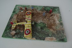 régi játék dioráma makett háborús katonai