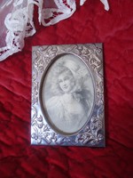 Silver plated old photo frame.