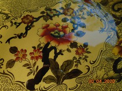 1920 Kézzel festett Corona Ware angol tányér egy antik kínai minta számozott másolata