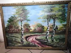 " Nyírfa liget " festmény