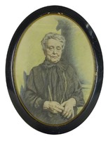 0S614 Európai festő XIX. század : Idős nő portré