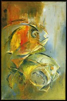 Zsuzsa Rátkai: fish - feng shui painting