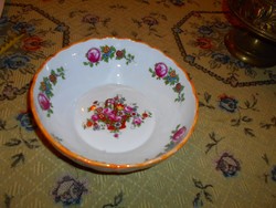 Peasant bowl-comat bowl mz. Altrohlau patterned porcelain inside and out - can be hung