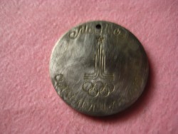 Orosz olimpiai  ,zseton  , valószínű ,hogy , ezüst  ,  23 mm