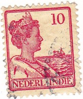 Holland Kelet-India forgalmi bélyeg 1914