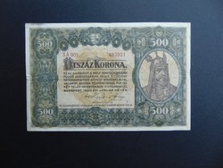 500 korona 1920 5 A 003 Szép bankjegy  Ropogós állapotban  