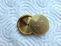 1000 forint 2002 üzenet érme  