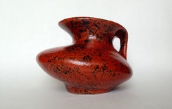 Csabai Margit iparművészeti különleges formájú kerámia váza   