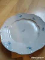 Zsolnay kék mintás lapos tányér 