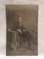 Régi fotó , képeslap , férfi portré