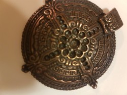 Görög bronz  iparművész talizmán medál. 5 cm-es