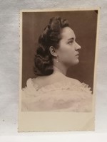 Németh fotó , hölgy esküvői ruhában , fotó , képeslap