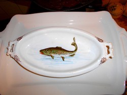 Antik halas  porcelán  kínáló tál 