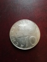 Osztrák ezüst 10 schilling 1973 (csak három napig) 
