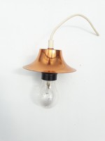 Retro réz bronz lámpafoglalat - DDR 250 V mennyezeti lámpa - üvegbúra is befogható vele, loft ipari
