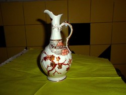 Antik tradicionális japán mintával kézzel festett porcelán karaffa