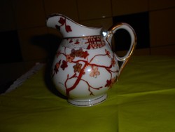 Antik kiöntő- tradicionáliskeleti  mintával  kézzel festett porcelán kancsó