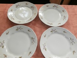 Lila barackvirágos lapos tányérok