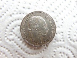 1 forint 1881 K.B. Szép ezüst  