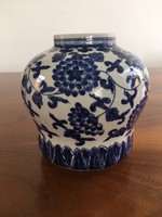 Kínai kék fehér porcelán váza