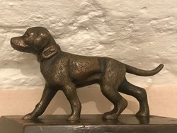 Nehéz  bronz vadász kutya szobor ,figura​,vintage.