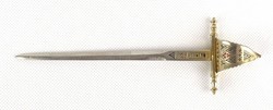 1A483 Toledói kard kisméretű másolata dísztárgy 16 cm