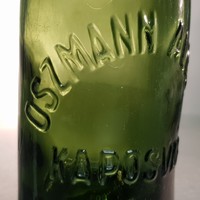 "Oszmann Albert Kaposvár" zöld sörösüveg (1164)