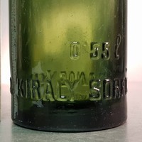 "Király Sörfőzde R.T. Nagykanizsa 0.55l" zöld sörösüveg (1162)