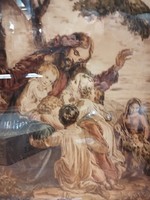 Színezett rézkarc kép " Jézus gyerekkel"