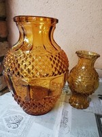 pazar borostyán színű bütykös vázák