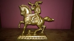 Öntöttvas lovas szobor , fellelt szép állapotban