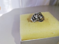 Ezüst kis Sárkány fejes gyűrű 925 