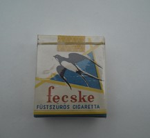 Régi retro nosztalgia Fecske füstszűrős cigaretta bontatlan csomagolásban Pécsi