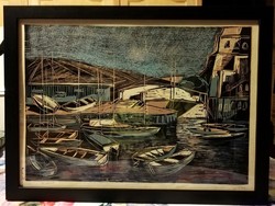 Magical harbor - in a matching new frame