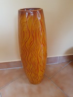 Modern retro Bonyhádi Lampart Zománc váza