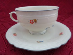 THUN cseh porcelán, antik  teáscsésze + alátét. Apró virágmintával. Vanneki!
