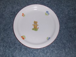 Zsolnay porcelán mese maci mintás kistányér mese tányér 19,5 cm (s)
