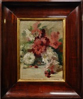 Zsolnay László Matyasovszky: bouquet of flowers. Oil painting