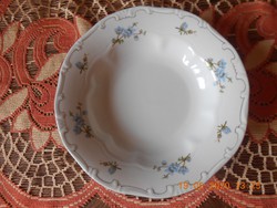 Zsolnay kék barackvirág mintás mély tányér