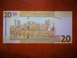 Szudán 20 Pounds 2017 UNC