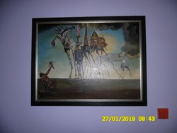 Salvador Dali: Temptation of Saint Antal, oil on canvas (Copy)