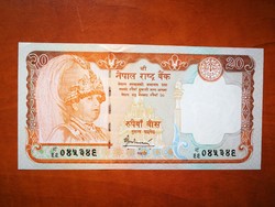 Nepál 20 Rupia UNC 2005