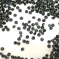 Gyémánt - 0,02 ct, 1,55 mm, fekete, természetes, színkezelt