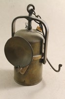 Antik réz bányászlámpa - karbid lámpa 290