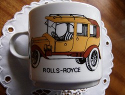 ROLLS-ROYCE autós bögre csésze Alföldi porcelán
